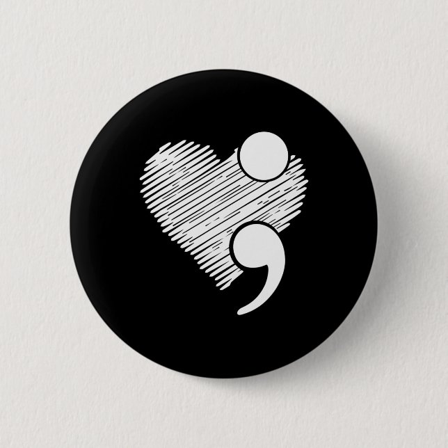 Suizidbewusstsein - Suizidprävention Button (Vorderseite)