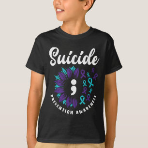 Suizidbewusstsein Unterstützung der Suizidpräventi T-Shirt