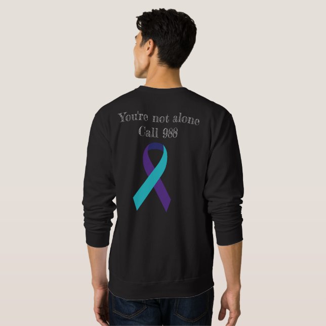 Suizidprävention 988 Sweatshirt (Schwarz voll)