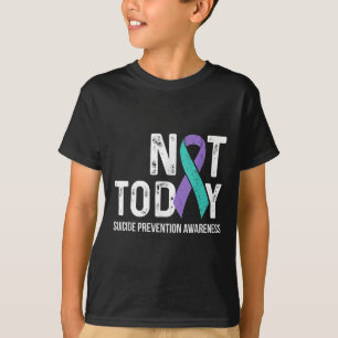 Suizidprävention Awareness Aquamarin & Lila Ri T-Shirt