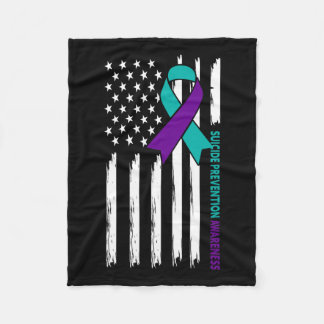 Suizidprävention Awareness Montag US American Fl Fleecedecke