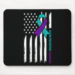 Suizidprävention Awareness Montag US American Fl Mousepad