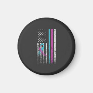 Suizidprävention Awareness Ribbon American Magnet