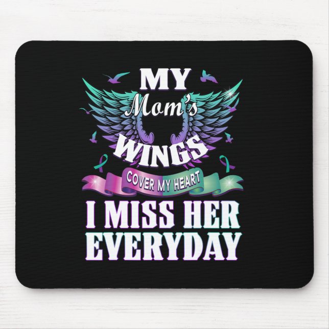 Suizidprävention Bewusstsein, dass ich meine Mama  Mousepad (Vorne)