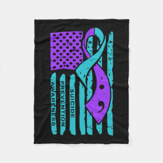 Suizidprävention Bewusstsein der amerikanischen Fl Fleecedecke