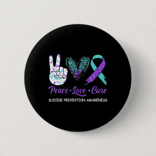 Suizidprävention Bewusstsein Frieden Liebe Heilung Button