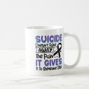 Suizidprävention Bewusstsein für Aquamarines und L Kaffeetasse