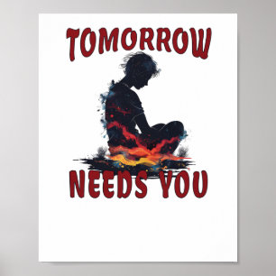 Suizidprävention Bewusstsein für die Zukunft Poster