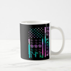 Suizidprävention Bewusstsein für Ihr Problem Ameri Kaffeetasse