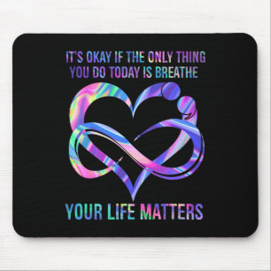 Suizidprävention Bewusstsein für Ihre Lebensproble Mousepad
