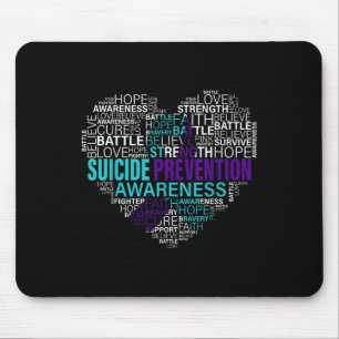 Suizidprävention Bewusstsein kämpfen Hoffnung Star Mousepad
