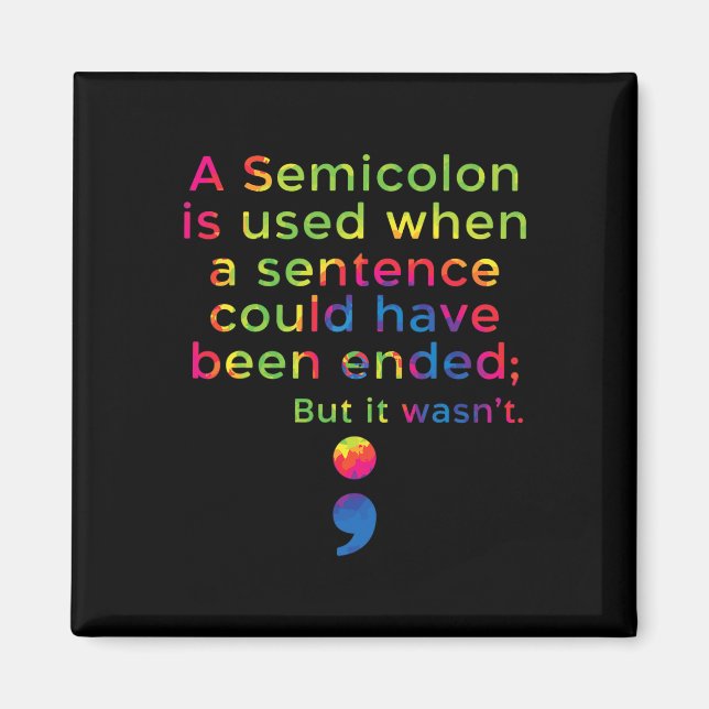 Suizidprävention Bewusstsein psychische Gesundheit Magnet (Vorne)