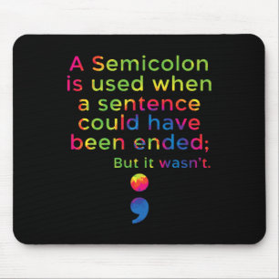 Suizidprävention Bewusstsein psychische Gesundheit Mousepad