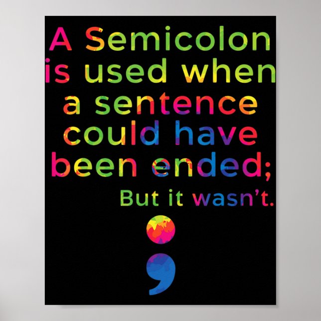 Suizidprävention Bewusstsein psychische Gesundheit Poster (Vorne)