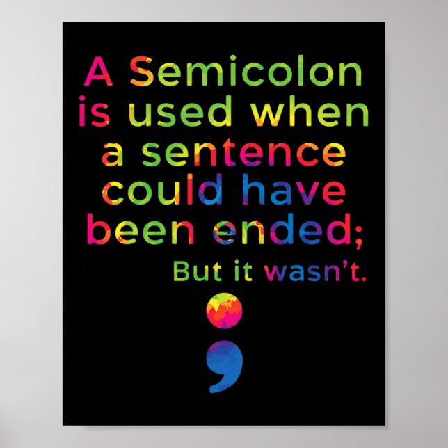 Suizidprävention Bewusstsein psychische Gesundheit Poster (Vorne)