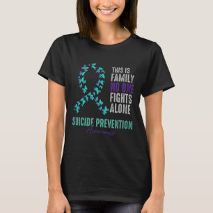 Suizidprävention Bewusstsein Schmetterling Aquamar T-Shirt