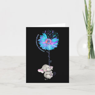 Suizidprävention Bewusstsein Sie Sonnenblume Karte