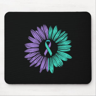 Suizidprävention Bewusstsein Sonnenblume Band Sie Mousepad