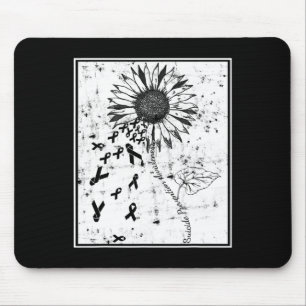 Suizidprävention Bewusstsein Sonnenblumen gestört Mousepad