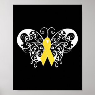 Suizidprävention Bewusstsein T Shirt Gelbe Schleif Poster