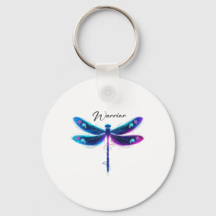 Suizidprävention Bewusstsein Warrior Dragonfly Sem Schlüsselanhänger