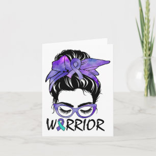 Suizidprävention Bewusstseinsbildung Warrior Messy Karte