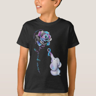 Suizidprävention Blume Elephant Ribbo T-Shirt