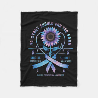 Suizidprävention Das Bewusstsein für keine Geschic Fleecedecke