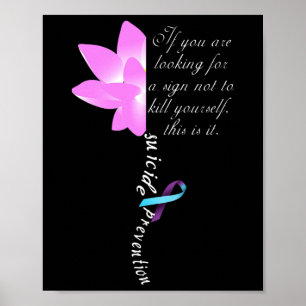 Suizidprävention Depression Bewusstsein Poster