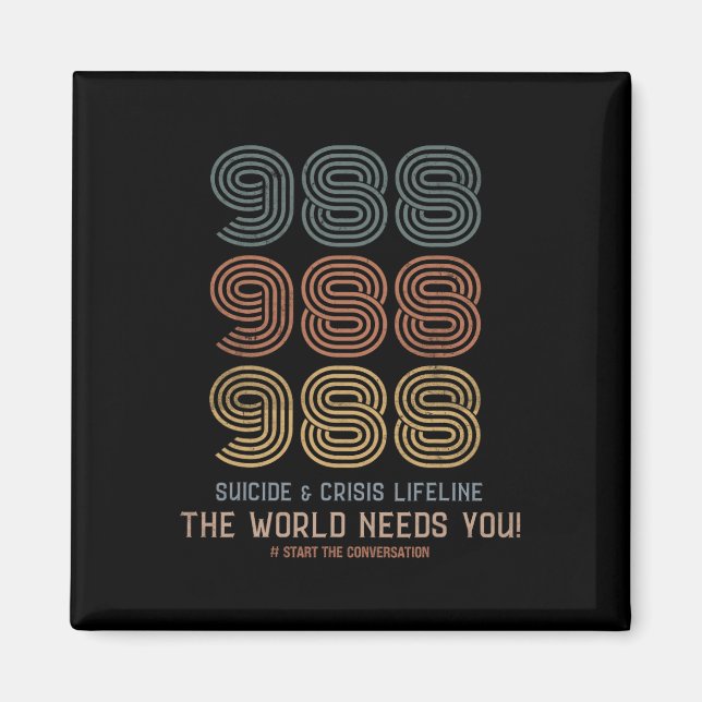 Suizidprävention Die Welt braucht Sie Magnet (Vorne)