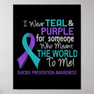Suizidprävention für jemanden, der World to Poster