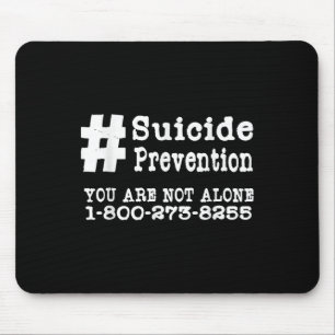 Suizidprävention Hashtag Tshirt _ Psychische Gesun Mousepad