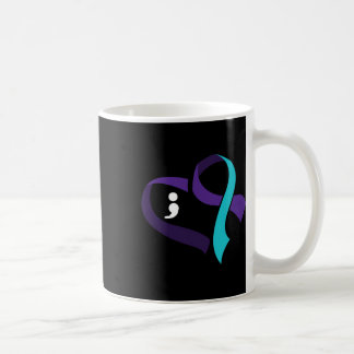 Suizidprävention Herz Semicolon Psychische Gesundh Kaffeetasse