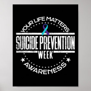 Suizidprävention Ihre Lebensprobleme Selbstmord Poster