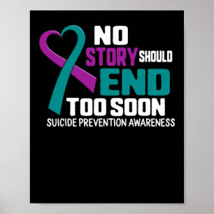 Suizidprävention Keine Story sollte Aquamarin ende Poster