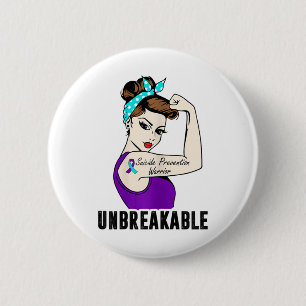 Suizidprävention Krieger unzerbrechlich Perfekter Button