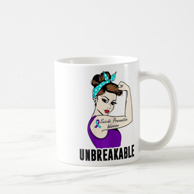 Suizidprävention Krieger unzerbrechlich Perfekter  Kaffeetasse (Rechts)