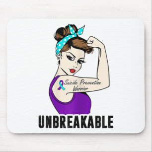 Suizidprävention Krieger unzerbrechlich Perfekter  Mousepad