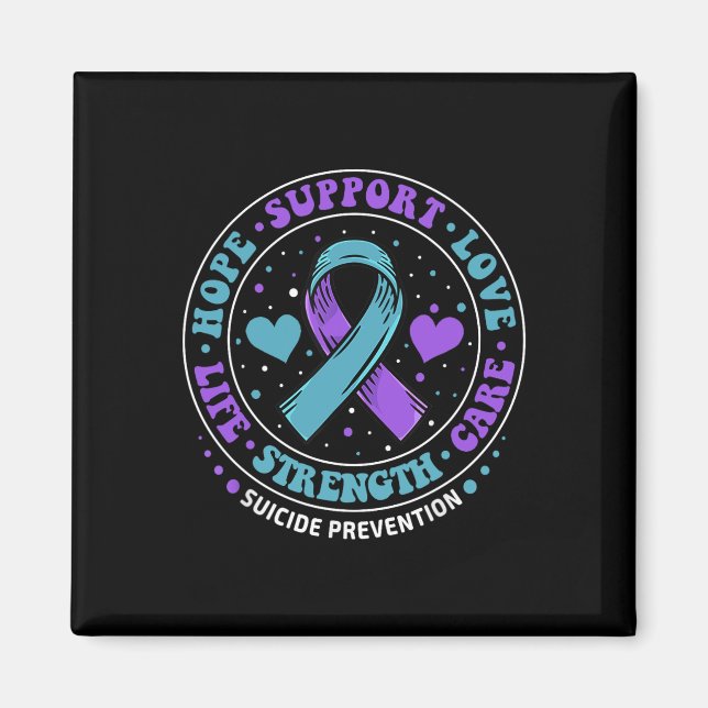 Suizidprävention Liebe Leben Selbstmord Magnet (Vorne)