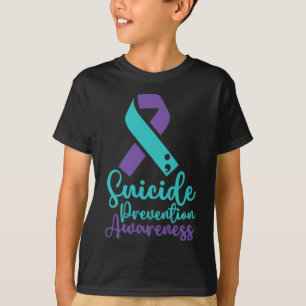 Suizidprävention Monat Aquamarines Lila Sma T-Shirt
