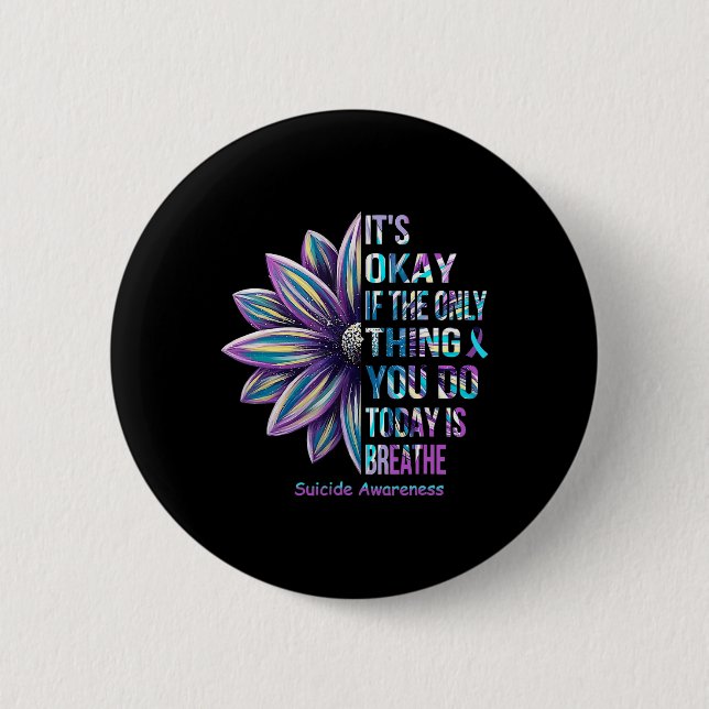 Suizidprävention Monat Familienunterstützung Button (Vorderseite)