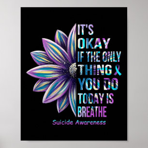 Suizidprävention Monat Familienunterstützung Poster