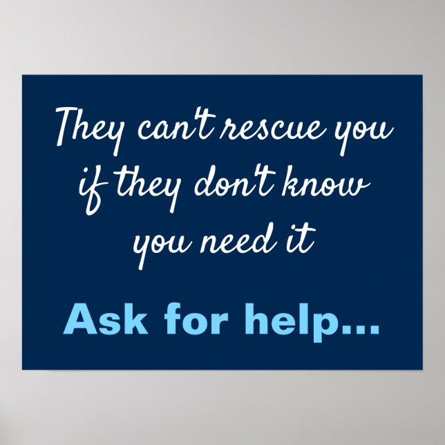 Suizidprävention Poster (Vorne)