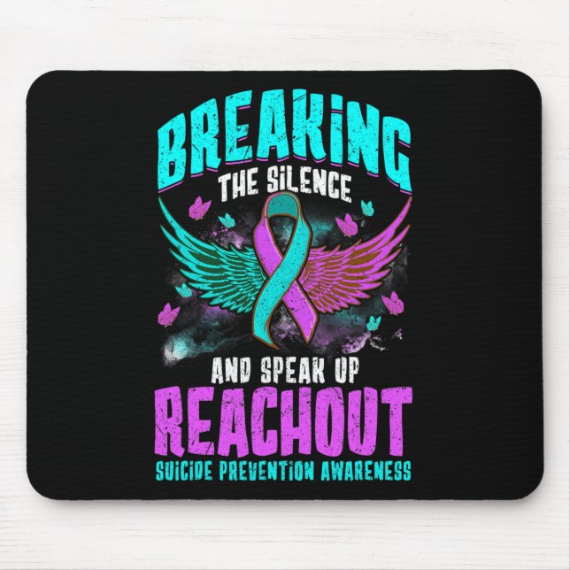 Suizidprävention Selbstmordbewusstsein Mousepad (Vorne)