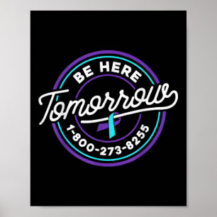 Suizidprävention Shirt morgen Poster