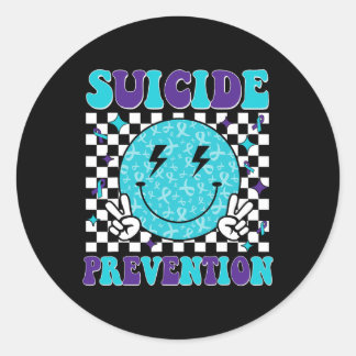 Suizidprävention Shirt Suizidverhütung Awaren Runder Aufkleber