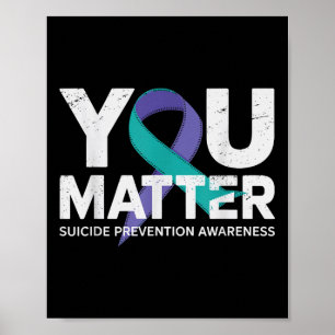 Suizidprävention Shirts Suizidbewusstsein T Shi Poster