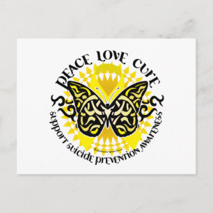 Suizidprävention Stamm Schmetterling Postkarte