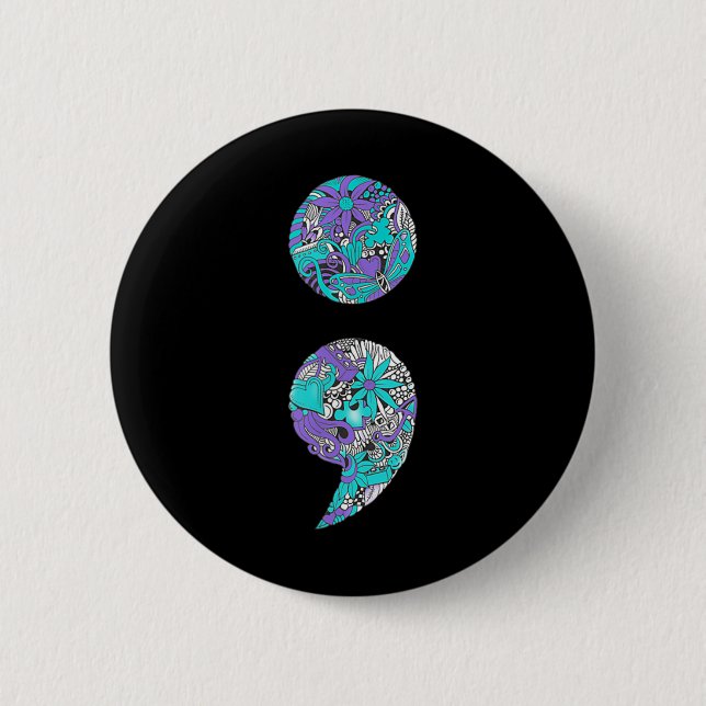 Suizidprävention und Depression Bewusstsein _1 Button (Vorderseite)
