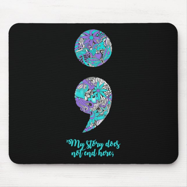 Suizidprävention und Depression Bewusstsein 2 Mousepad (Vorne)